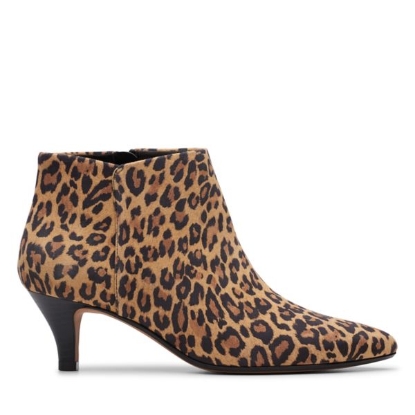 Clarks Womens Linvale Sea Ankle Boots Leopard | UK-9314257 - Click Image to Close